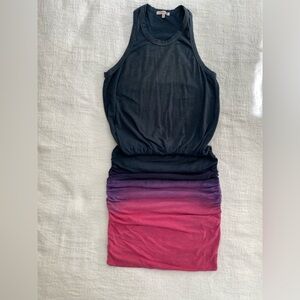 Sundry Women Size 1 (XS, S) Gradient Sheath Dress Ruched Sleeveless Bodycon